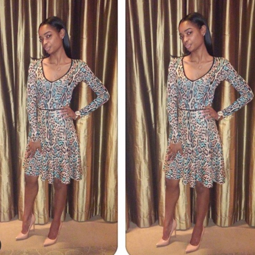 BCBG Animal print dress